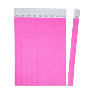 Kontrolinė renginių apyrankė Tyvek neoninės mėlynos spalvos 265x19mm - Image 3