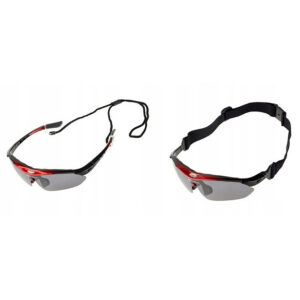 Rockbros 10001 Polarized Cycling Glasses - juodos spalvos and Red - Image 6