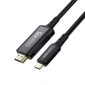 Acefast C1 USB-C/HDMI Video Cable 4K 60Hz HDR 1.8m - juodos spalvos - Image 2