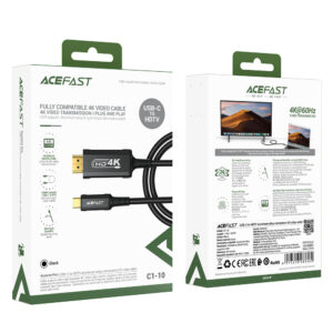 Acefast C1 USB-C/HDMI Video Cable 4K 60Hz HDR 1.8m - juodos spalvos - Image 7