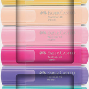 Teksto žymeklių rinkinys Faber-Castell 46, pasteliniai, 8 spalvų