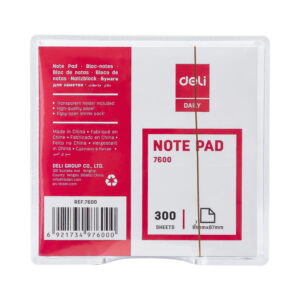 Lapeliai užrašams dėkle DELI, 91x87x50mm, baltos spalvos - Image 2