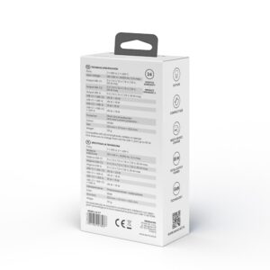 SAVIO LA-07 GaN 65W tinklo įkroviklis, USB, QC4.0+, PD 3.0, baltas - Image 2