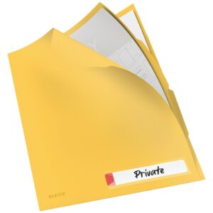Aplankas vokelis Leitz Cosy Privacy su 3 skirtukais,L formos, A4, šiltai geltonos spalvos, 3 vnt. - Image 2