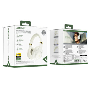 Acefast H4 ANC Wireless Bluetooth 5.3 IPX4 Over-Ear ausinės - Beige - Image 4