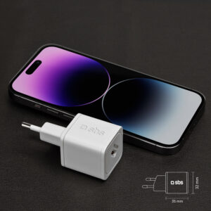 SBS TETRGAN1C20W 20W GaN Wall Charger with Power Delivery - baltos spalvos - Image 8