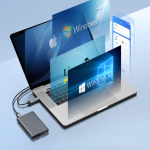 Orico AM2C3-2SN na dwa dyski M.2 SATA+NVME USB-C 3.2 6Gb/s / 10Gb/s - pilkos spalvos - Image 5