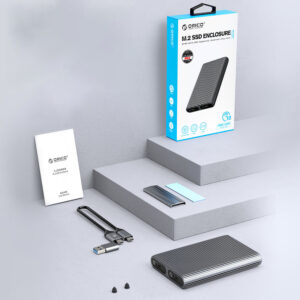 Orico AM2C3-2SN na dwa dyski M.2 SATA+NVME USB-C 3.2 6Gb/s / 10Gb/s - pilkos spalvos - Image 6