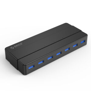 Hub Orico H7928-U3-V1 7x USB-A 3.0 - juodos spalvos
