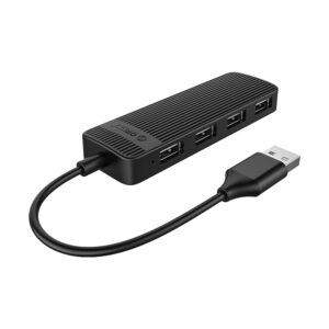Orico FL02 USB-A Hub Docking Station 4x USB-A 2.0 - juodos spalvos