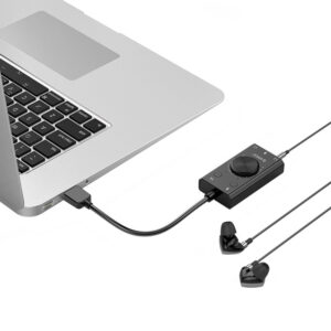 Orico SC2 External Multifunction Sound Card with USB-A - juodos spalvos - Image 4