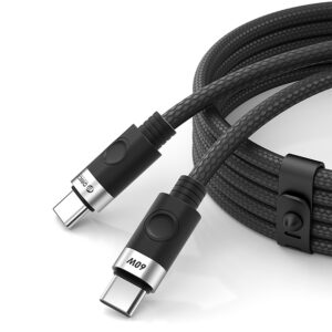 Orico CDX 60W 3A Power Delivery USB-C - USB-C 1m Cable - juodos spalvos
