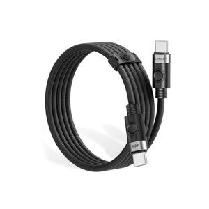 Orico CDX 60W 3A Power Delivery USB-C - USB-C 1m Cable - juodos spalvos - Image 2
