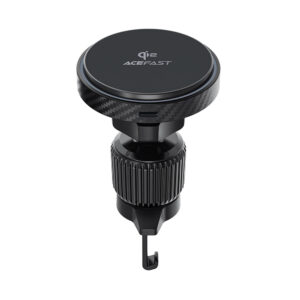 Acefast D33 Car Holder with Qi2 15W Magnetic Charger for Air Vent - juodos spalvos - Image 3