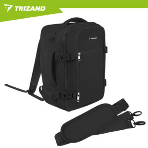 Trizand juoda 40x25x20cm žygio kuprinė - Image 6