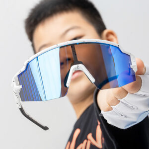 Rockbros Kids Cycling Glasses, Polarized, UV Protection, Children's - baltos spalvos - Image 6