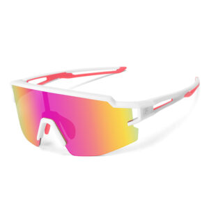 Rockbros Kids Cycling Glasses, Polarized, UV Protection, Children's - baltos spalvos - Image 2
