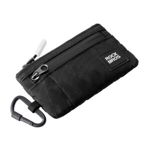 Rockbros Travel Wallet with Carabiner - juodos spalvos