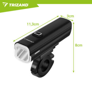 1000 lm LED dviračio žibintas + „Trizand“ galinis žibintas - Image 2