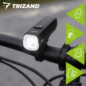 1000 lm LED dviračio žibintas + „Trizand“ galinis žibintas - Image 4
