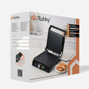 Ruhhy 26176 2000 W elektrinis grilis / skrudintuvas - Image 2