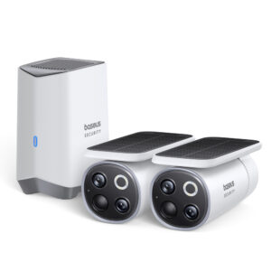 Baseus Security S1 Pro Dual 3K Outdoor Surveillance Kit (2 Cameras) – baltos spalvos