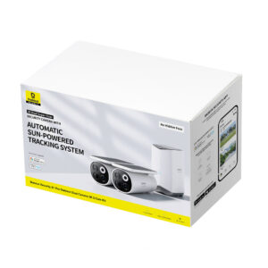 Baseus Security S1 Pro Dual 3K Outdoor Surveillance Kit (2 Cameras) – baltos spalvos - Image 3