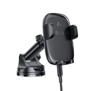 Acefast D49 Car Mount with Wireless Charger for Dashboard - juodos spalvos - Image 3