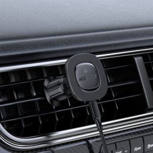 Acefast D46 Magnetic Air Vent Mount with Wireless Charger - juodos spalvos - Image 6