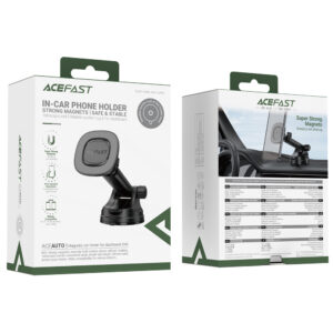 Acefast D45 Magnetic Dashboard Mount - juodos spalvos - Image 5