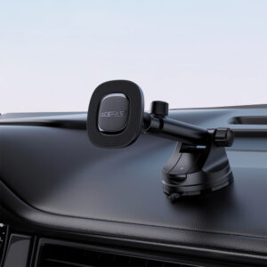 Acefast D45 Magnetic Dashboard Mount - juodos spalvos - Image 6