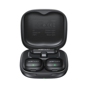 Acefast R1 Wireless Lavalier Microphones 2 pcs - juodos spalvos