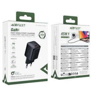 Acefast A119 GaN PD 45W USB-C Wall Charger - juodos spalvos - Image 7
