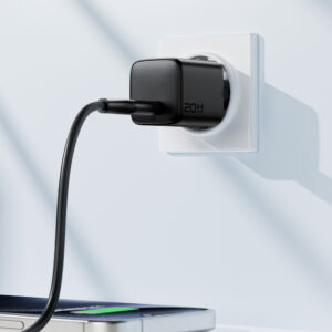 Acefast A117 GaN PD 20W USB-C Wall Charger - juodos spalvos - Image 8