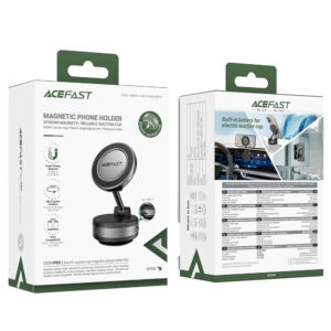 Acefast E30 Magnetic Dashboard/Windshield Suction Cup Holder - juodos spalvos - Image 6