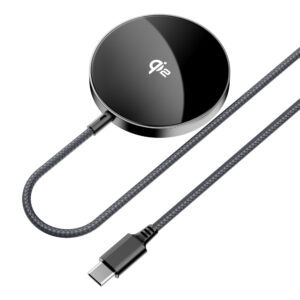 Acefast E24 Qi2 15W Magnetic Inductive Charger with 1.2m USB-C Cable - juodos spalvos - Image 2
