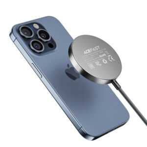 Acefast E24 Qi2 15W Magnetic Inductive Charger with 1.2m USB-C Cable - juodos spalvos - Image 4