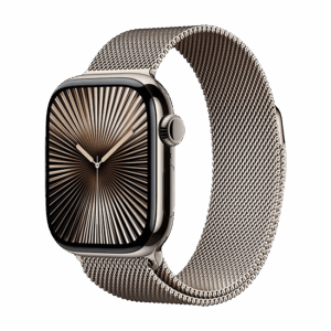 Išmanusis laikrodis Apple Watch Series 10 GPS + Cellular 42mm Natural Titanium Case with Sport Band S/M - Natural Mil