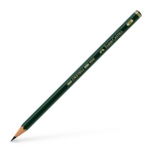 Pieštukas Faber-Castell 9000, 8B, be trintuko, padrožtas