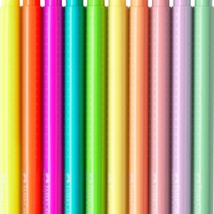 Flomasteriai Faber-Castell Grip, tribriauniai, 10 spalvų - Image 4