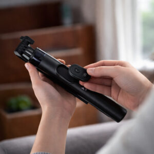 Wozinsky Selfie stick WC1Y30S telescopic tripod 1.3m with phone holder - juodos spalvos - Image 6