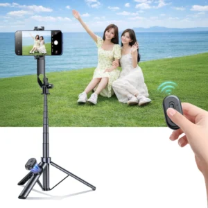 Wozinsky Selfie stick WC1Y30S telescopic tripod 1.3m with phone holder - juodos spalvos - Image 8