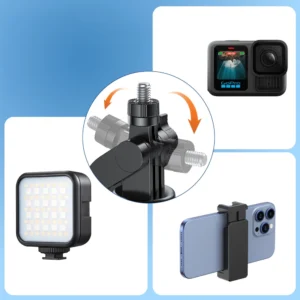 Wozinsky Selfie stick WC1Y30S telescopic tripod 1.3m with phone holder - juodos spalvos - Image 9