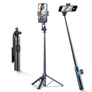 Wozinsky Selfie stick WC1Y30S telescopic tripod 1.3m with phone holder - juodos spalvos