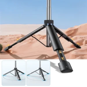 Selfie stick Wozinsky WC1Y70S telescopic tripod 1.7m with phone holder - juodos spalvos - Image 8