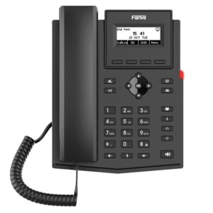 Fanvil X301W IP telefonas Juoda 2 linijos LCD „Wi-Fi“