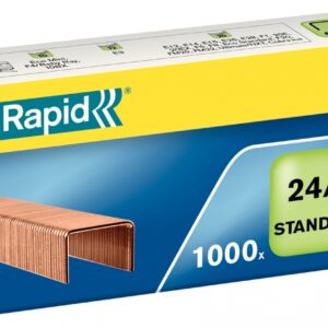 Sąsagėlės Rapid Standart 24/6, 1000 vnt. varinės - Image 2