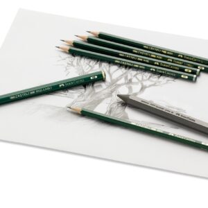 Pieštukai eskizavimui Faber-Castell 9000 Design Set, 5B-5H, 12vnt. - Image 4