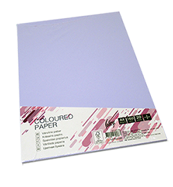 Kartonas College,  A4, 160g/m2, levandų violetinės spalvos, LA12, 20lapų