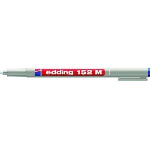 Permanentinis žymeklis Edding, 152M,apvaliu galiuku, 1mm, mėlynos spalvos